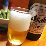 炭火焼き鳥 大山 - 瓶ビール