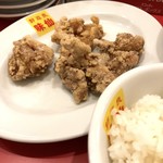 郭 政良 味仙 - Bセットの唐揚げ、ライス