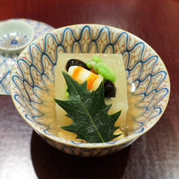 日本料理 太月 - 枡大根に海老、ひいらぎ