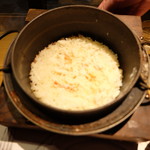 別邸 山風木 - ズワイガニの鎌炊きご飯