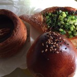 Le Supreme. 栄生本店 - 生チョコのパン、ネギ味噌ベーコン、あんぱん