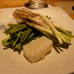 別邸 山風木 - せり鍋の具材