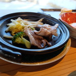 別邸 山風木 - 朝からお肉も