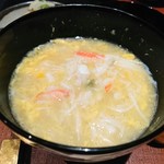 日本料理 晴山 - 焼き蟹雑炊