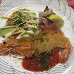 ビストロ アオキ - おまかせ料理3品盛り合わせ