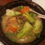 中国料理東北大冷麺 - 牛肉の刀削麺
