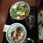 Marugame Seimen - ぼっかけ丼、鴨葱うどん