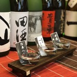 Kaisenshubou Ichinosuke - 日本酒飲み比べ