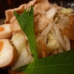 麺屋わっしょい - 男のまぜ麺　野菜トッピングをＵＰで！