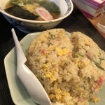 ラーメン処 よなかそば - 炒飯（中盛）おともセット600円