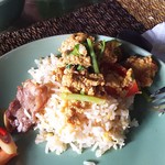 Balee Laos - 1802_Balee Laos_プーパッポンカレー@失念(たぶん1,0000THBほど)+焼き飯@失念(たぶん500THBほど)