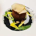 アニエルドール - イカ　ファラフェル　菊　柚子