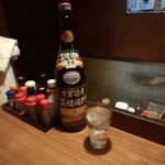 八起 - 黒糖焼酎「昇竜」ですて。水割りで。