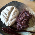 いなかそば 田 - そばがきあんこ