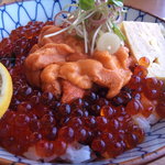 磯のれん 海銭亭 - ウニいくら丼　新鮮です！