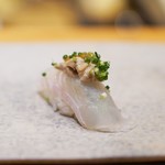 天寿し - 平目に肝