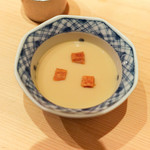 鮨 尚充 - ばちこ、このわたの茶碗蒸し