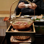 菊乃井 - ・鍋物　鴨鍋　九条葱　鴨丸　粉山椒