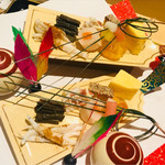 銀座 しのはら - 見事な羽子板八寸