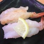 スシロー - 天然えびの食べ比べ（生・漬け）　１９４円　(2018/02)