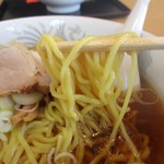 亀福食堂 - 2018年2月　麺持ち上げ
