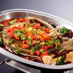h Tsukuba rougairou - 焼き魚と野菜の贅沢煮込み唐辛子風味
