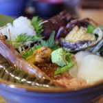 黒潮ダイニング - 伊勢海老・あわび姿造り! 金の究極海鮮丼☆