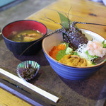 黒潮ダイニング - 伊勢海老生うにいくら丼☆