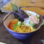 黒潮ダイニング - 伊勢海老生うにいくら丼☆