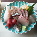 海さくら - ２月８日の日替り定食、刺身盛り。