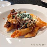 オステリア ヴィヴァーチェ コン エ デパドヴァ - レンコンと鶏肉のアラビアータ　<ペンノーニ>