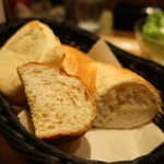 トゥルー スープ - パン盛合せアップ