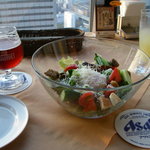 パノラマスカイレストラン アサヒ - 温泉たまご入りサラダ(2011/05月)