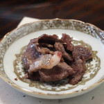 比良山荘 - ツキノワグマ（焼き）　臭みナシ。薬味なしで頂く。