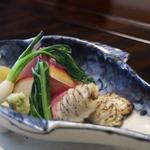 比良山荘 - コイの洗い、うなぎ（琵琶湖産）