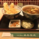 味奈登庵 - カレー南蛮そば＋いか天丼！