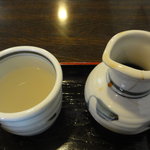 献上そば 羽根屋 本店 - そば湯とつゆの徳利