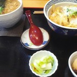 丸屋 - カツ丼セット。