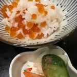 味あら井 - 締めのいくらご飯　2017年10月
