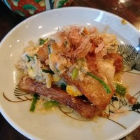 あそび割烹 さん葉か - 埼玉県セリと長芋の玉子とじ