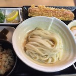 自家製うどん 天羽 - ちくてん温玉ぶっかけうどん