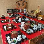 献上そば 羽根屋 - 店頭のサンプル