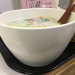 花茶坊 - お粥の丼は結構深めです