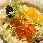 はらまさ - 松葉ガニをふんだんにいれた贅沢素麺（キャビア、いくら、カラスミ）