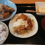 すっぽん 田一 - 合わせランチ♪2品1000円(ぶり大根&真鱈のフライ)