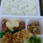 ひので屋 - ミックス弁当(からあげ２個＆チキン南蛮２個)