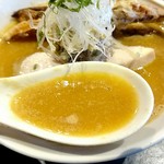 Ame Hayasashiku Nambatsu - 鶏白湯味噌《スープ》【Feb.2018】