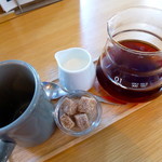 カフェ オムニバス - コーヒーがこんな感じで提供されます