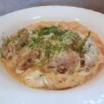 レストラン梢 - 鶏の卵とじ