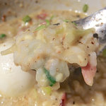 アジトイズム - 【イレギュラー】カルボナーら（850円）＋〆のリゾット（200円）
      